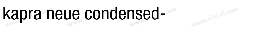 kapra neue condensed字体转换